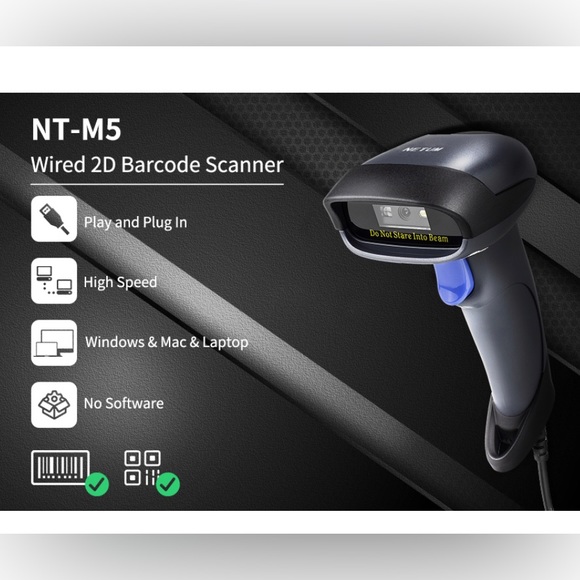 NETUM Barcode Scanner with Stand - Picture 2 of 5